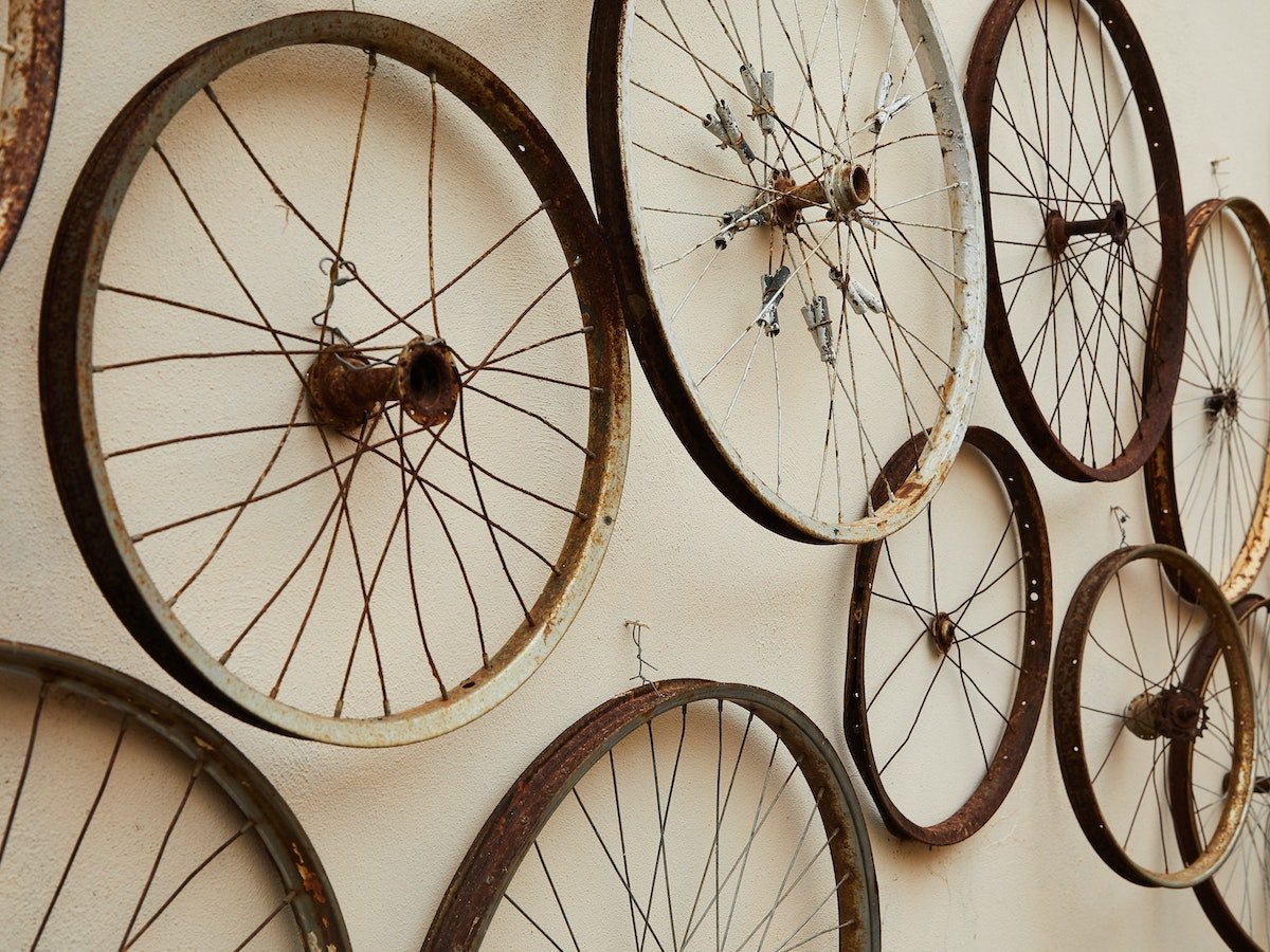 Image of bike wheels.